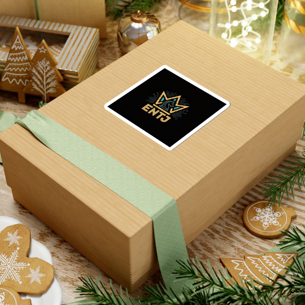 ENTJ Crown Kiss-Cut Sticker