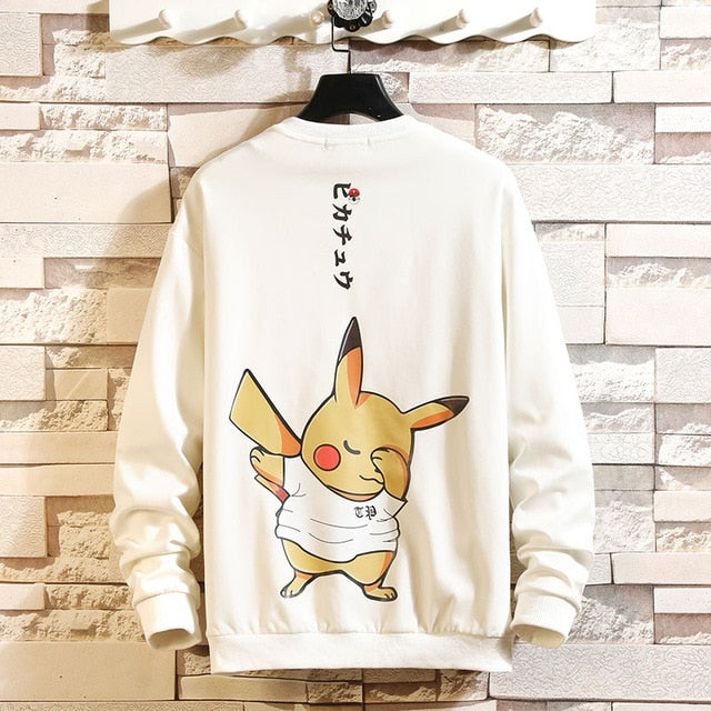 5XL Anime Hoodies Men Black Hooded Japanese Style Cartoon Sweatshirt Mens Hip Hop Brown Causal Hoodiee No Xxxtentacion Loose-1