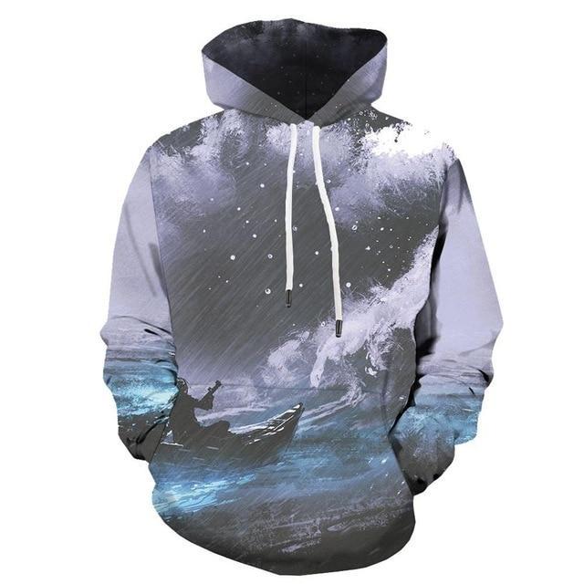 Men Abstract Graffiti 3D Print Colorful Hoodies-7