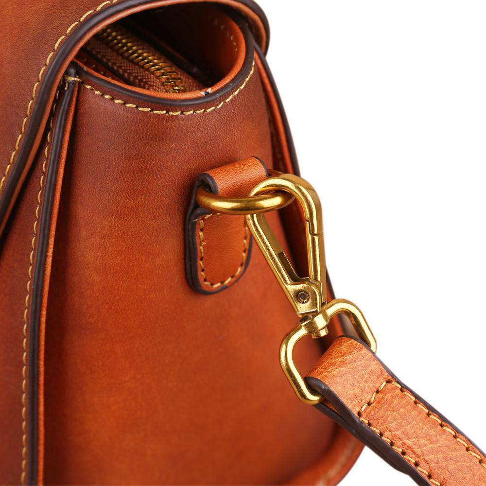 Womens Vintage Leather Tote Handbag Small Top-Handle Bags