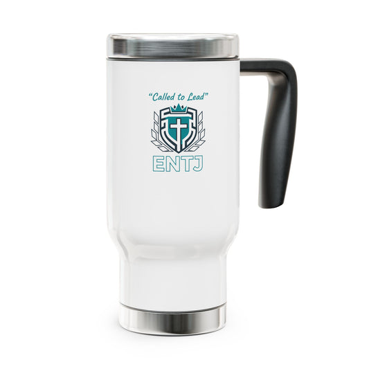 ENTJ Faith-Based — Stainless Steel 14oz Travel Mug with Handle