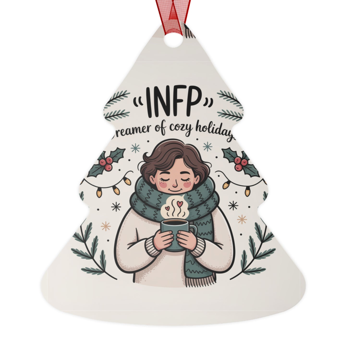INFP Holiday Metal Ornaments
