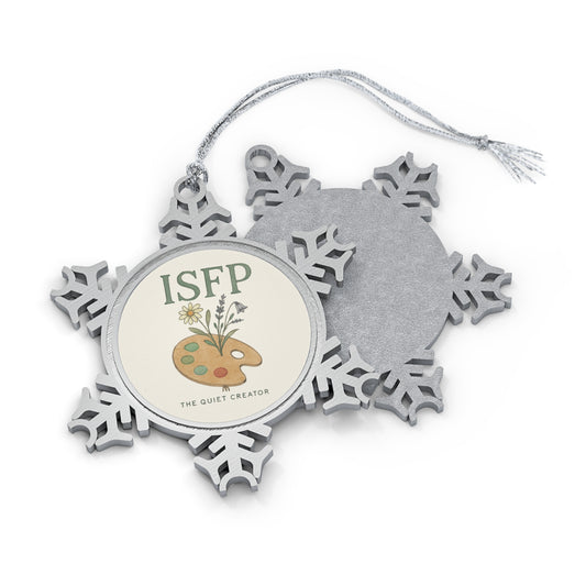 ISFP Pewter Snowflake Ornament