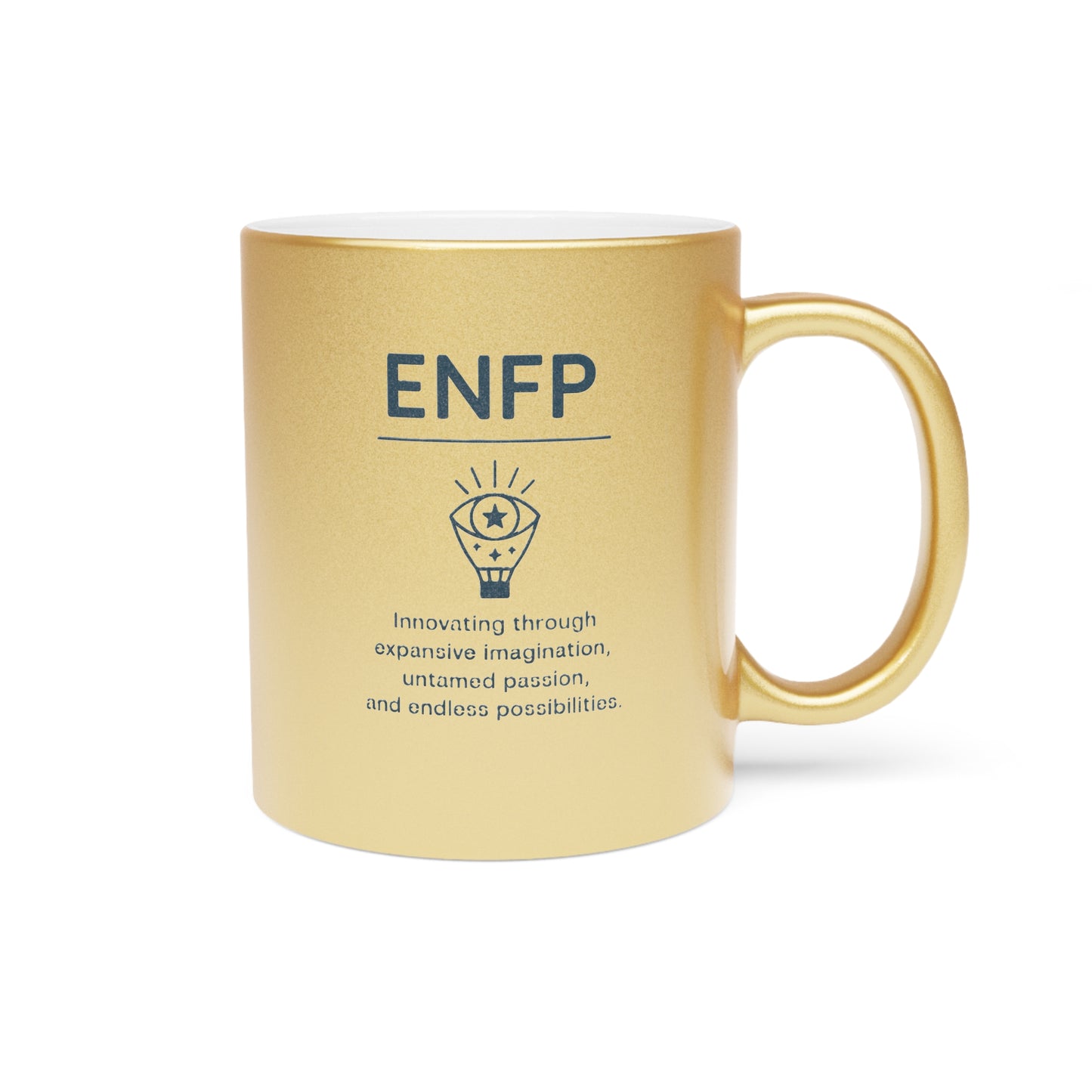 ENFP Metallic Mug - Silver & Gold - 11oz