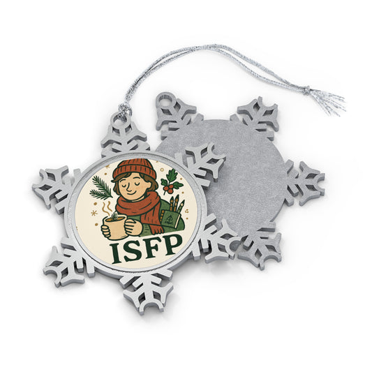 ISFP Pewter Snowflake Ornament