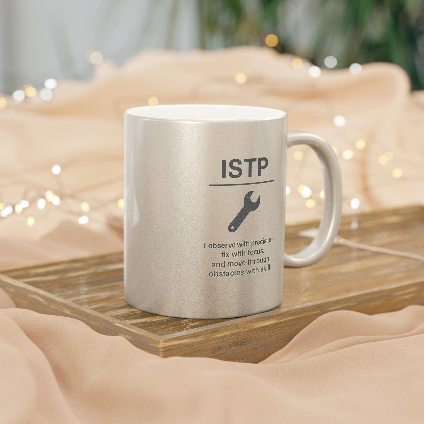 ISTP Metallic Mug — Silver/Gold Shimmer 11oz