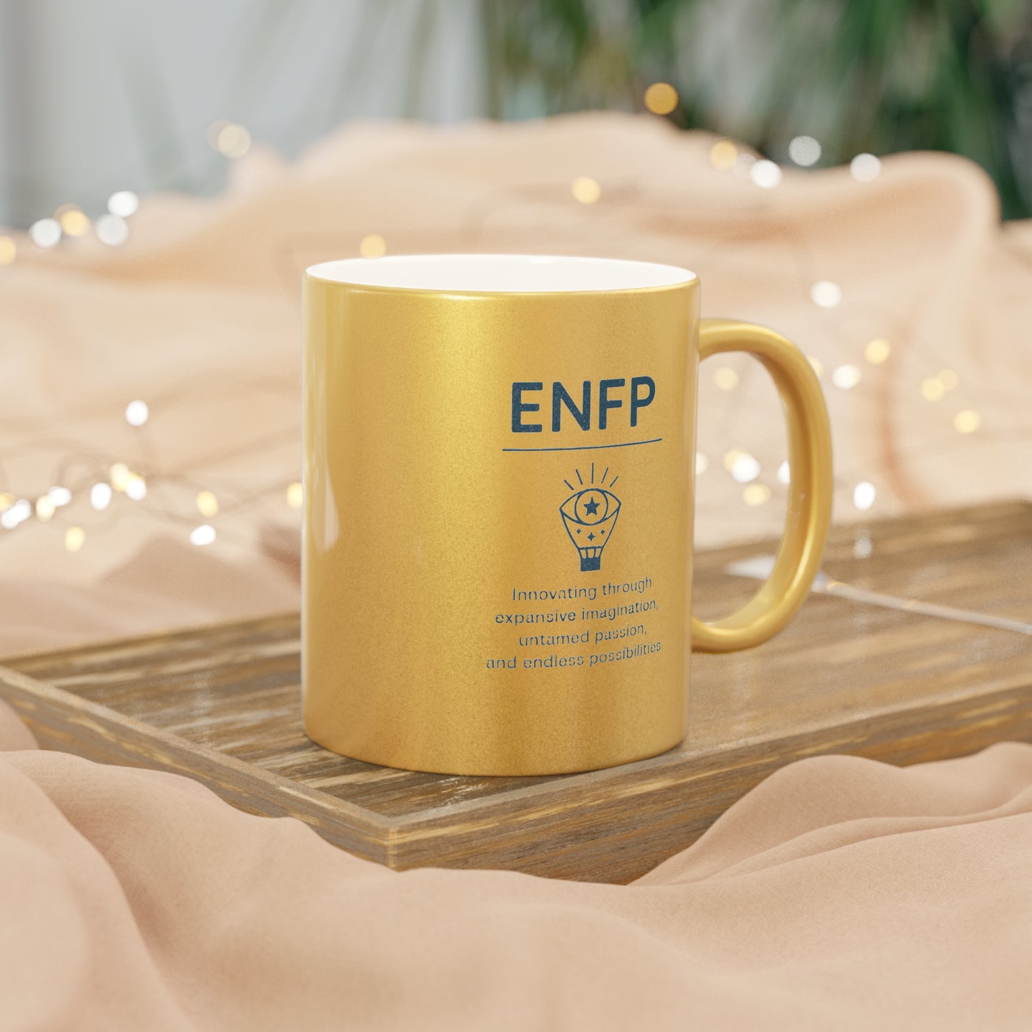 ENFP Metallic Mug - Silver & Gold - 11oz