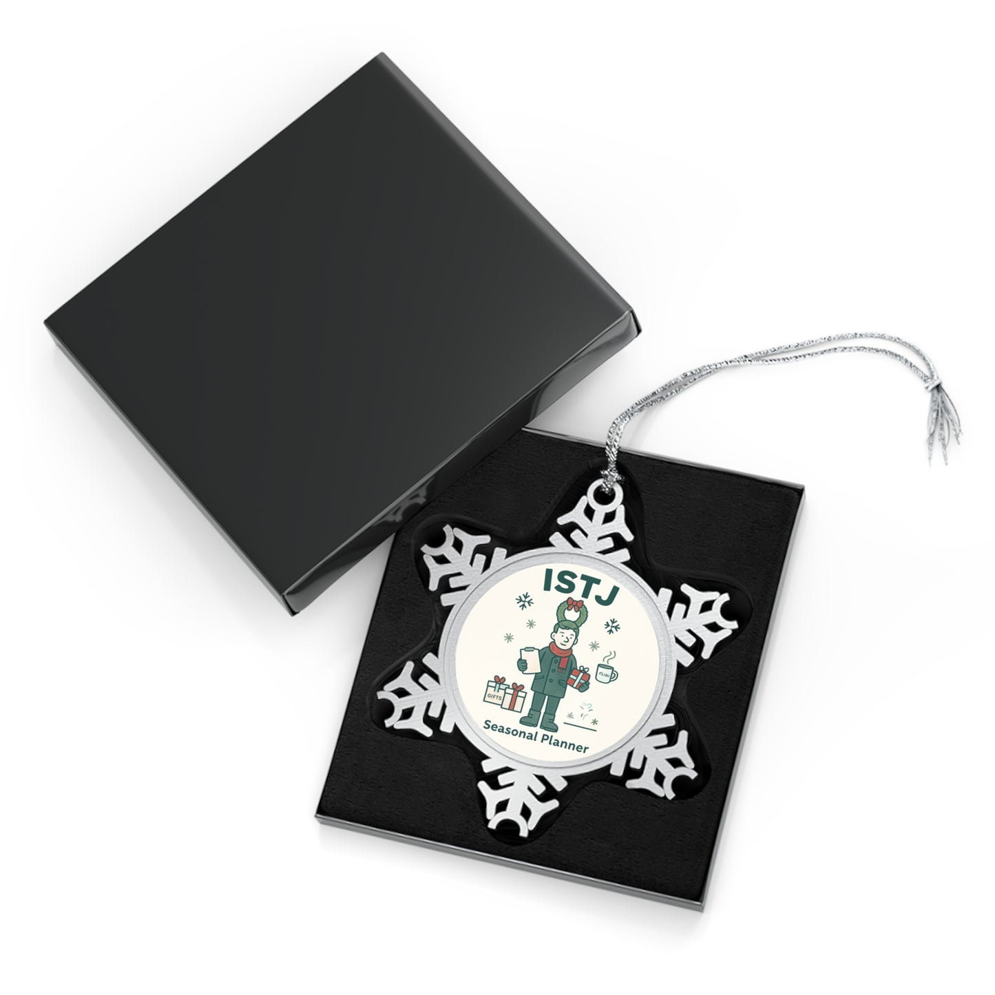 ISTJ Pewter Snowflake Ornament