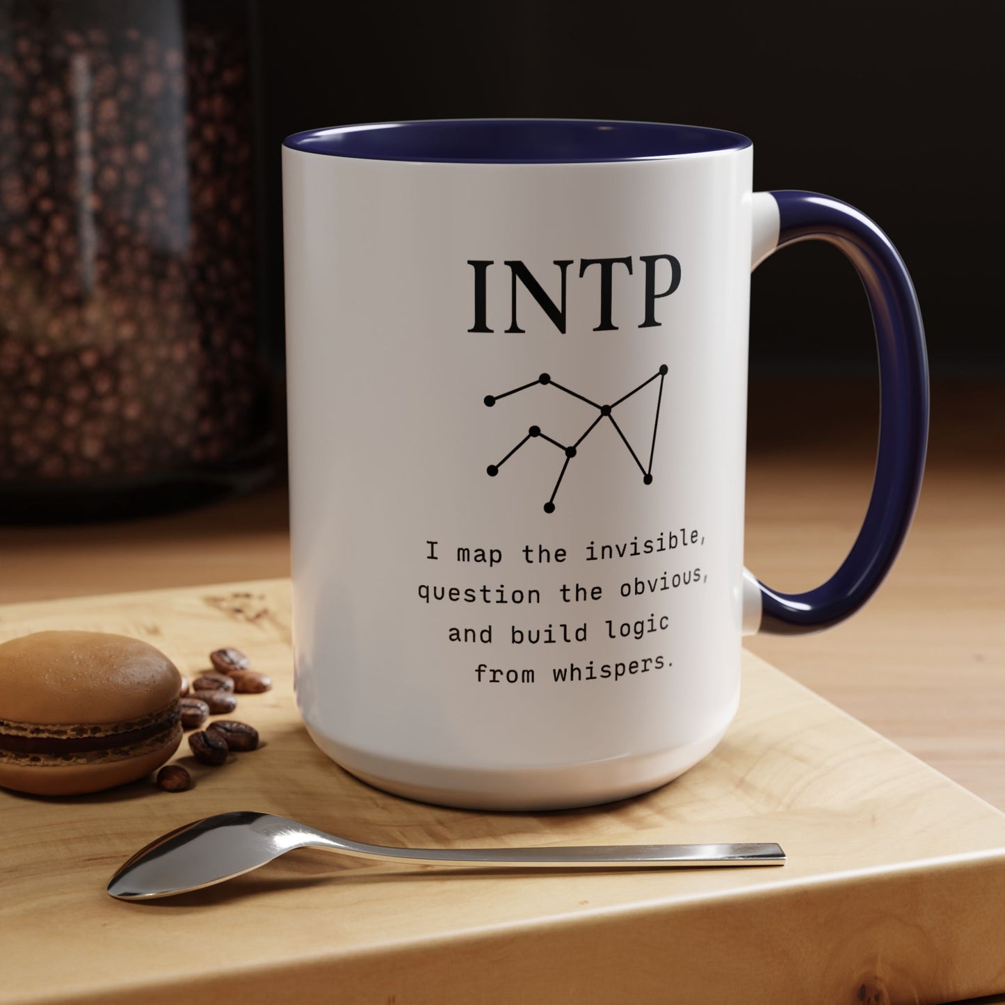 INTP Accent Mug – Guided by Stars, Fueled by Solitude