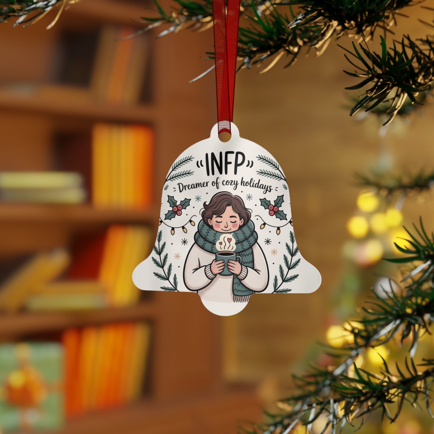 INFP Holiday Metal Ornaments