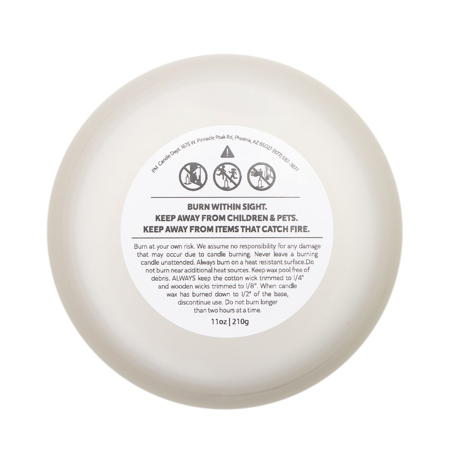 INFP Frosted Glass Wicked Candle - 11oz