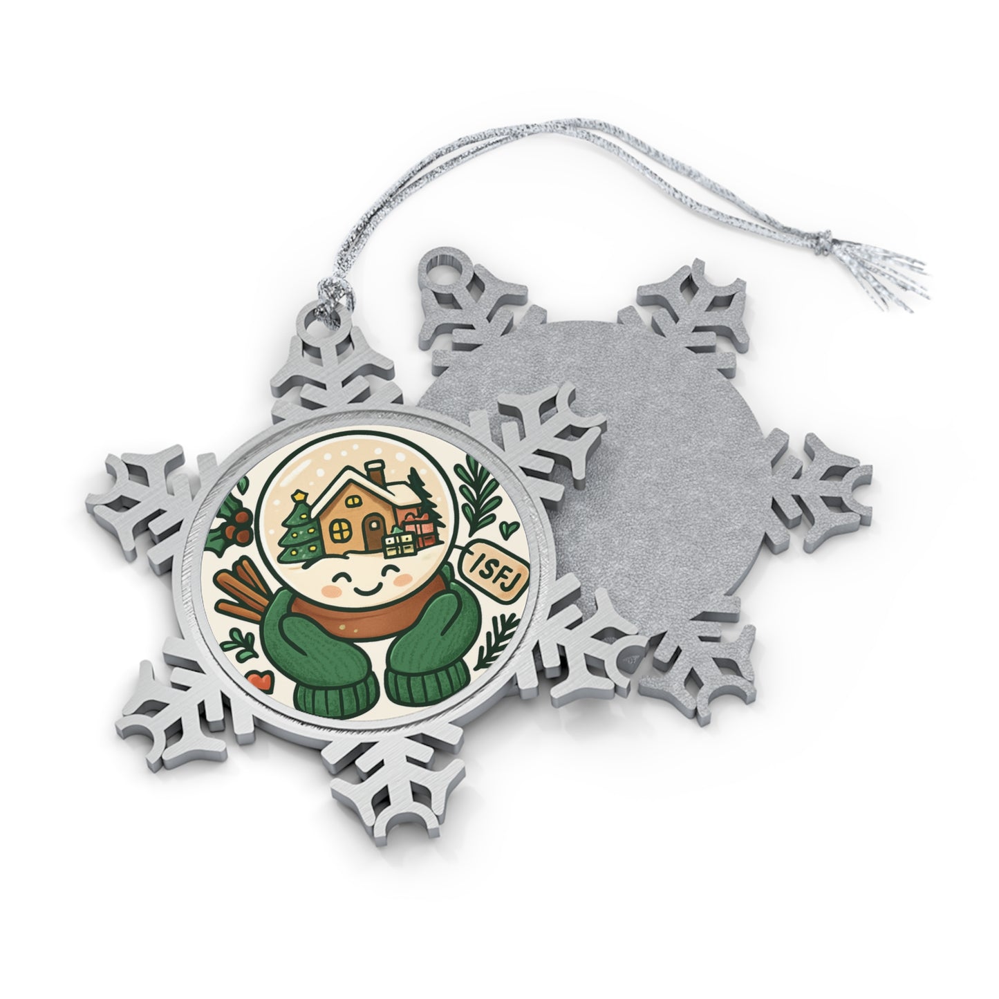 ISFJ Pewter Snowflake Ornament