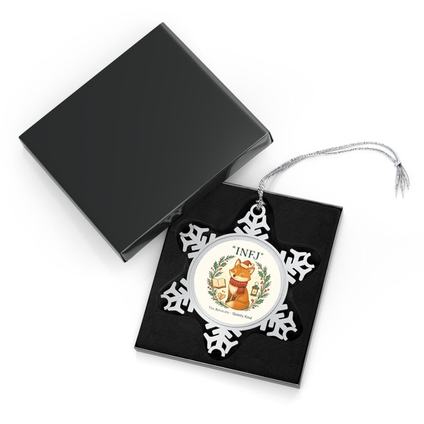 INFJ Pewter Snowflake Ornament