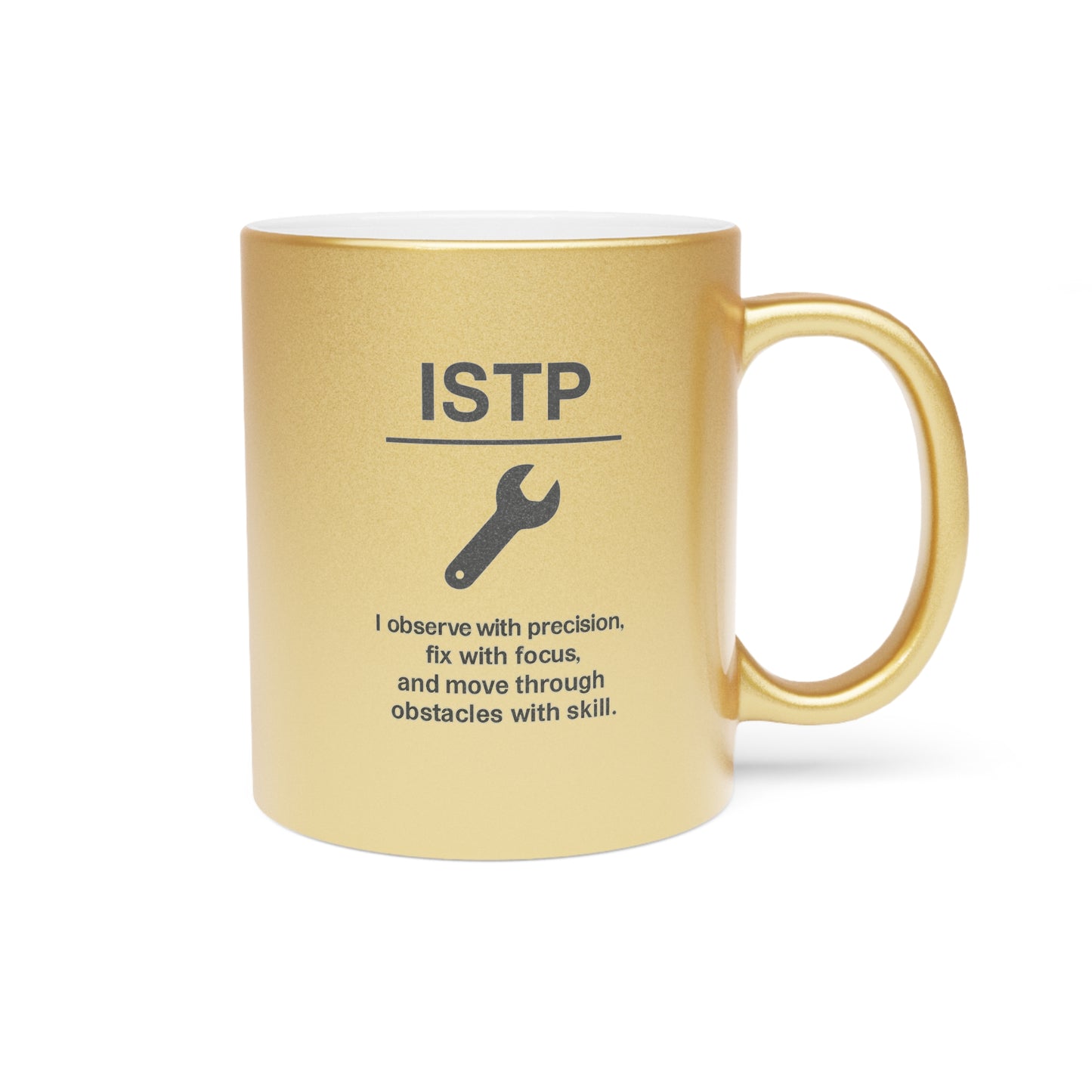 ISTP Metallic Mug — Silver/Gold Shimmer 11oz