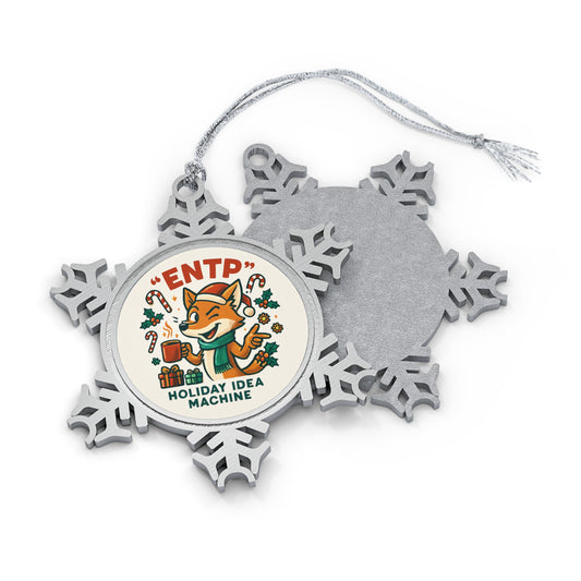ENTP Pewter Snowflake Ornament