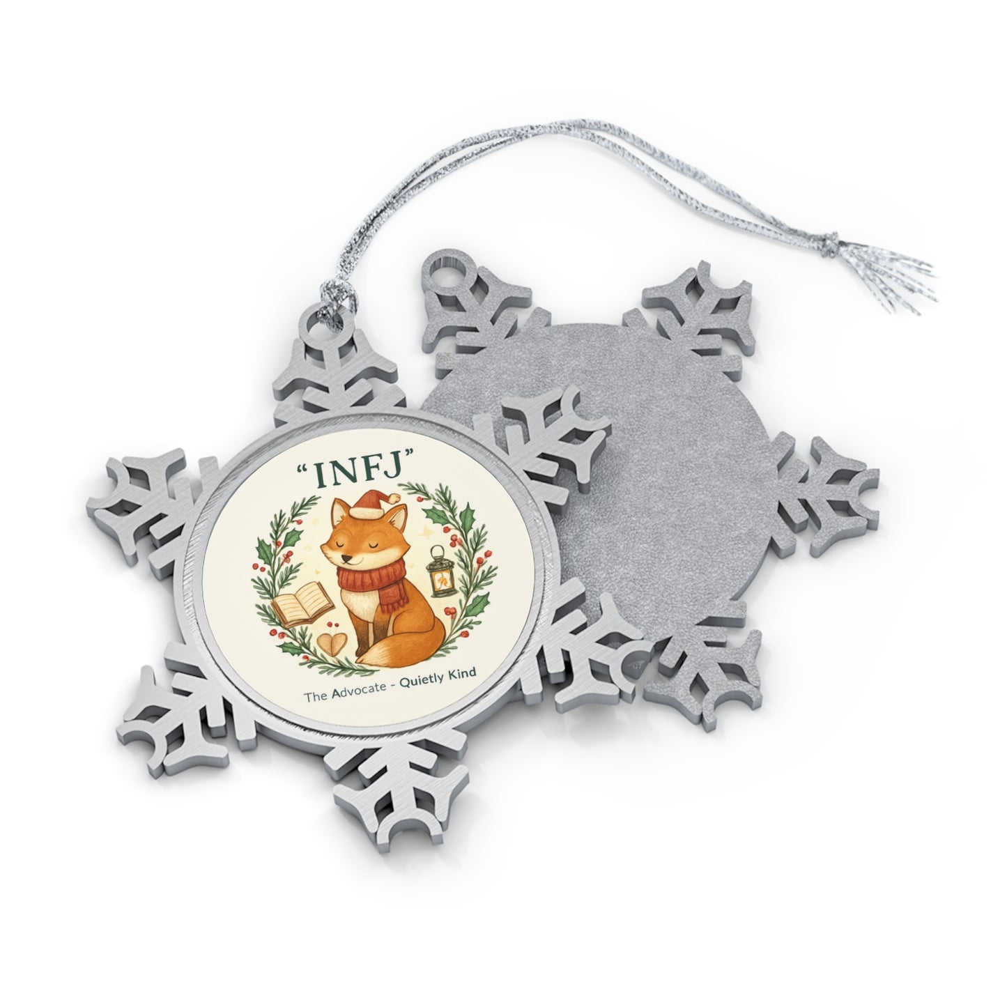 INFJ Pewter Snowflake Ornament