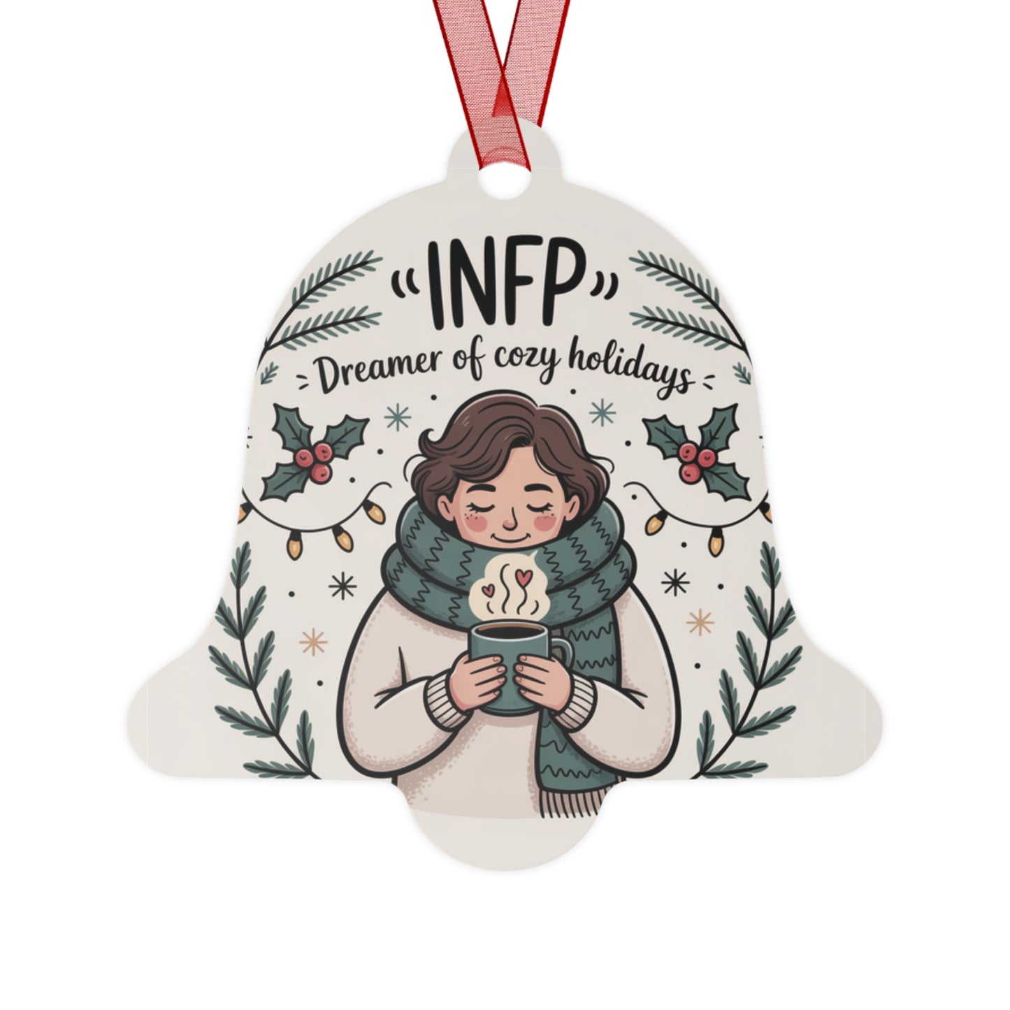 INFP Holiday Metal Ornaments
