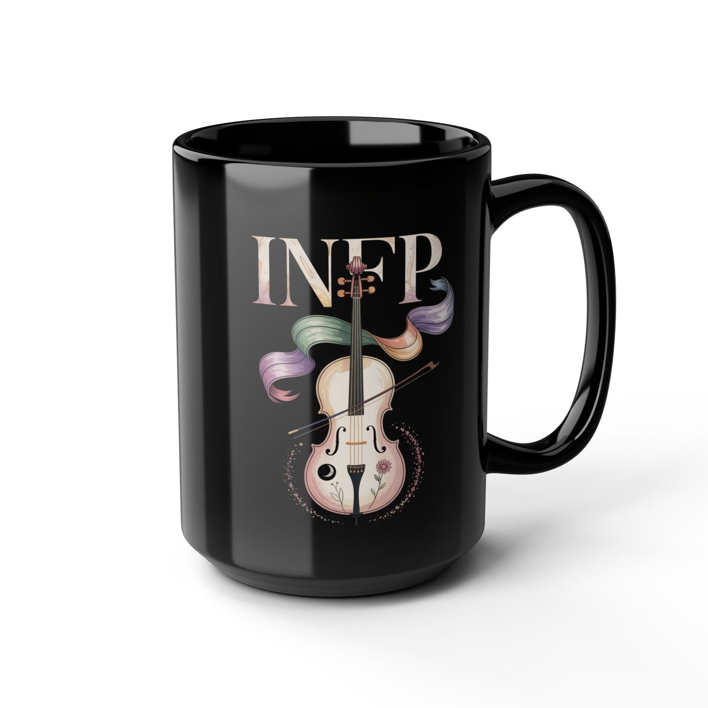 INFP Music Lover Black Mug - 15oz