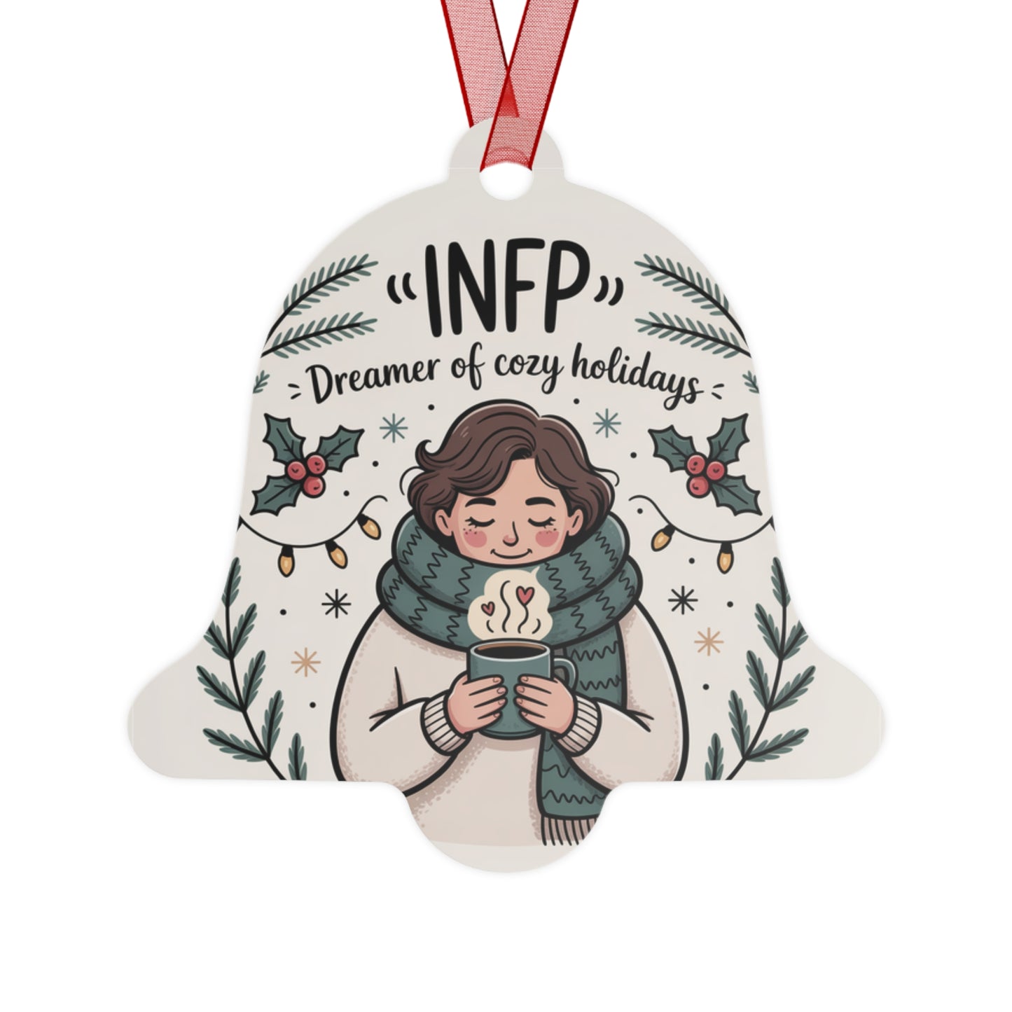 INFP Holiday Metal Ornaments