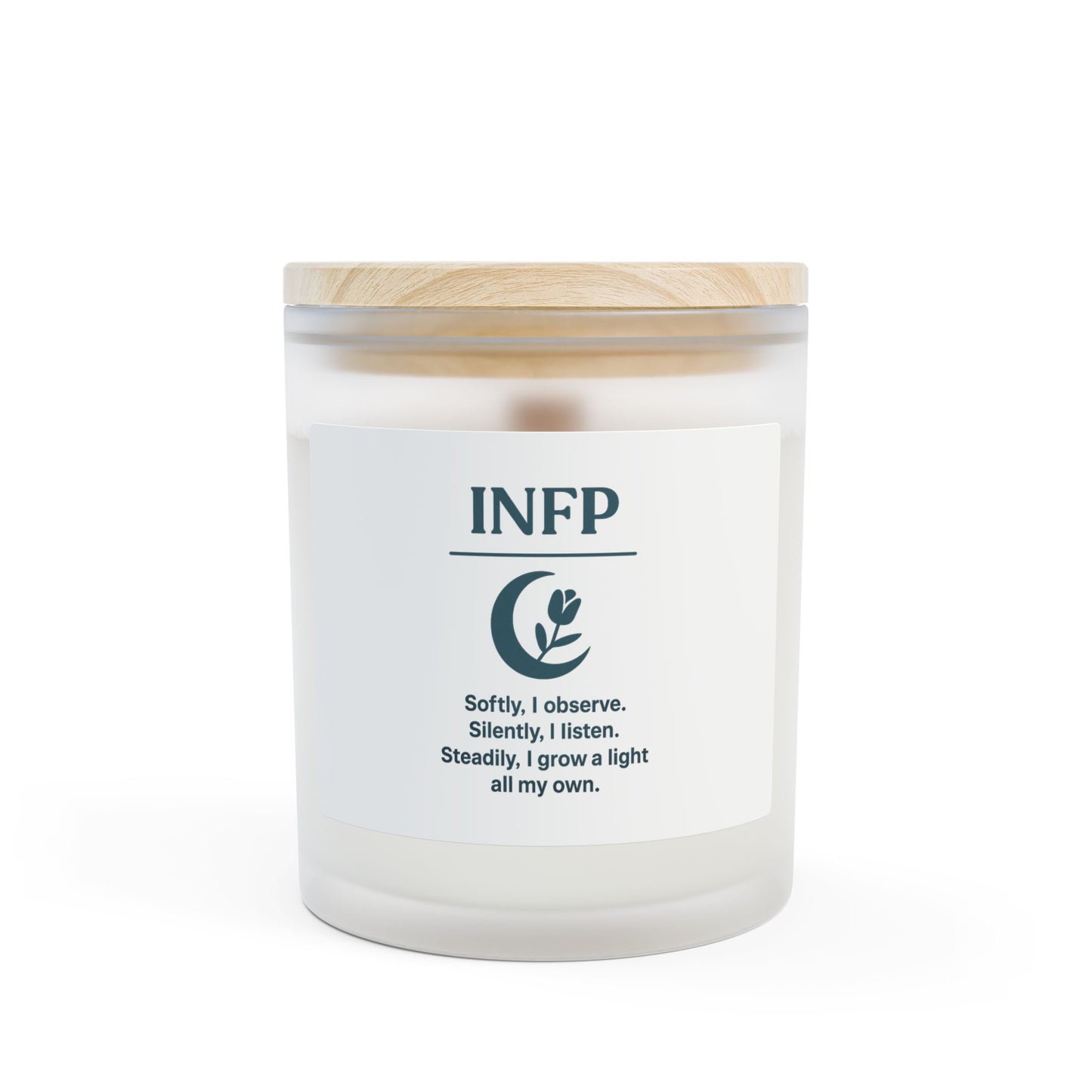INFP Frosted Glass Wicked Candle - 11oz
