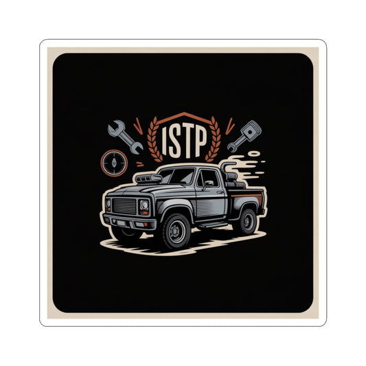 ISTP Vintage Truck Mechanic Kiss-Cut Sticker for Auto Enthusiasts