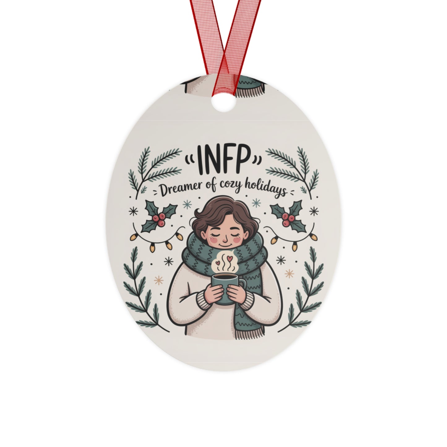 INFP Holiday Metal Ornaments