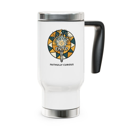 ENTP Faith-Based — Stainless Steel 14oz Travel Mug with Handle