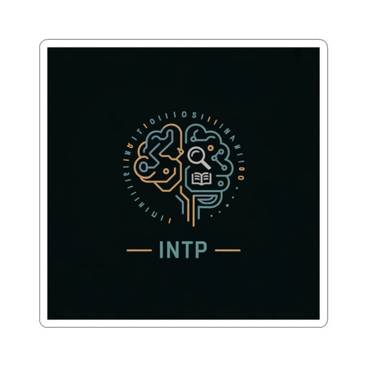 INTP Brain Design Kiss-Cut Sticker for Creative Minds