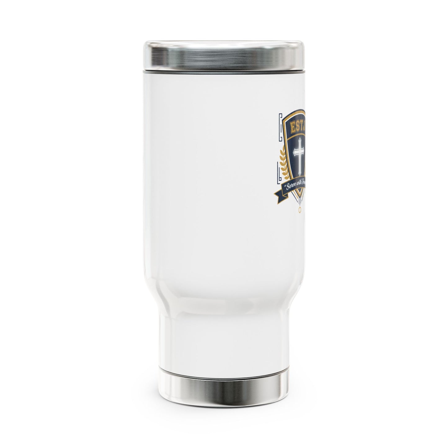 ESTJ Faith-Based — Stainless Steel 14oz Travel Mug with Handle