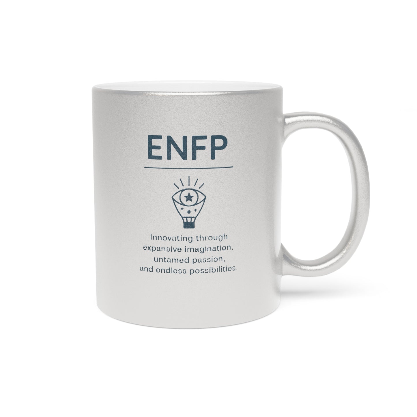 ENFP Metallic Mug - Silver & Gold - 11oz
