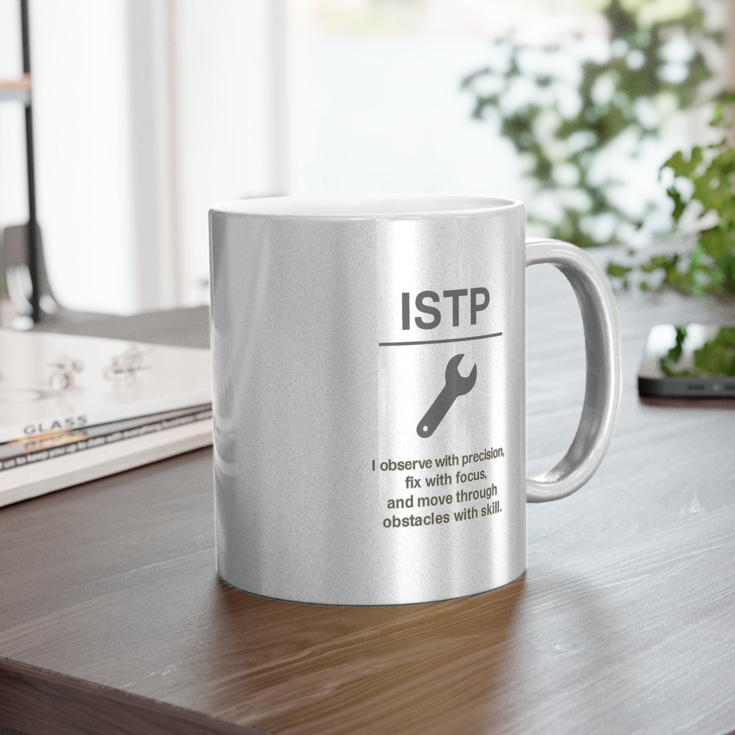 ISTP Metallic Mug — Silver/Gold Shimmer 11oz