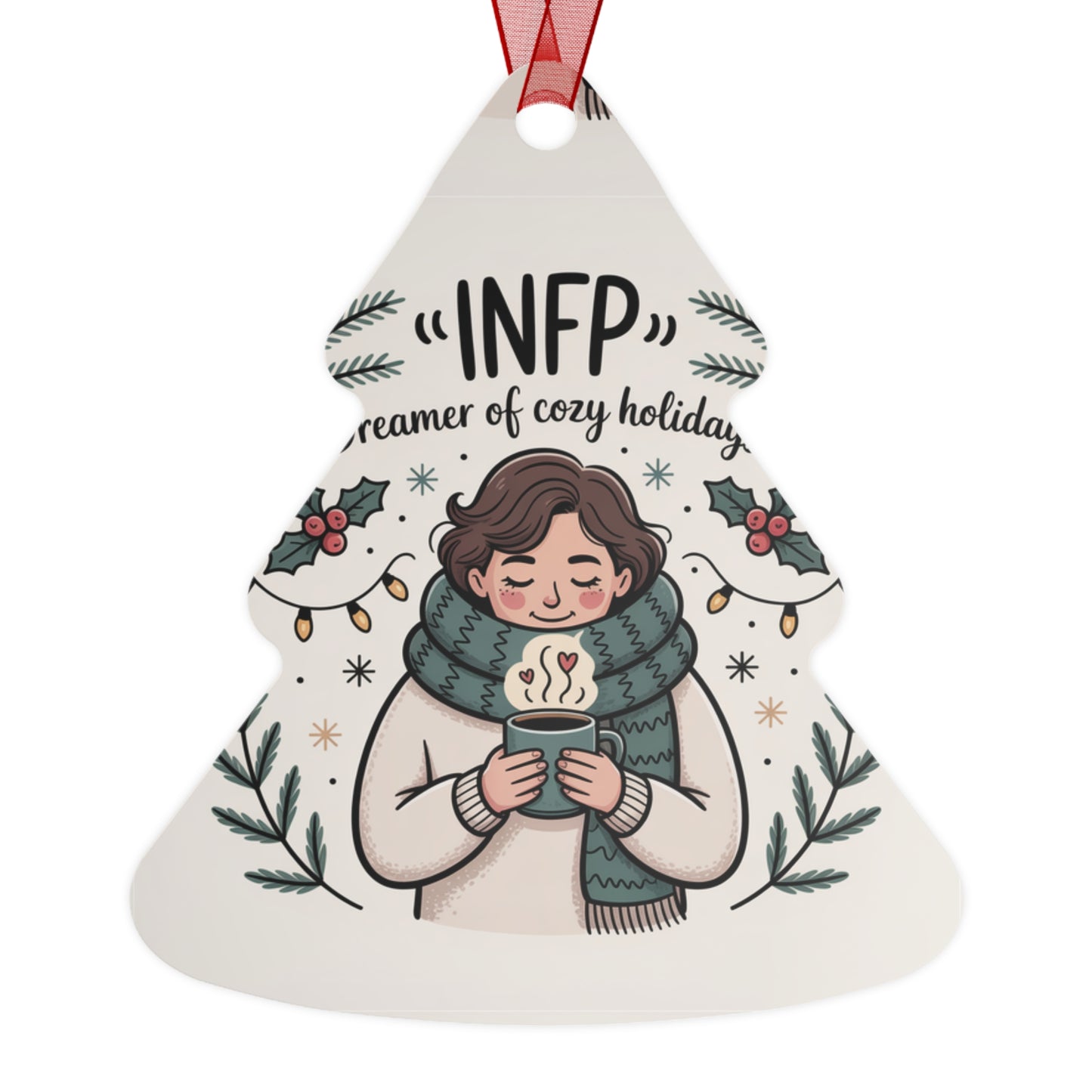 INFP Holiday Metal Ornaments