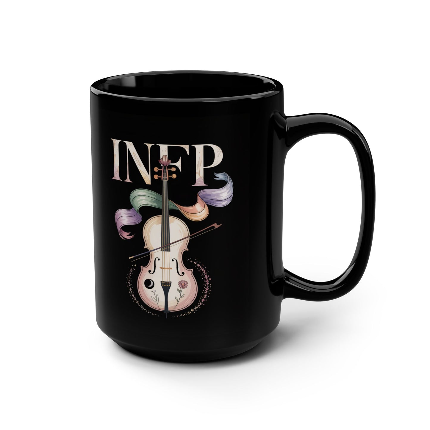 INFP Music Lover Black Mug - 15oz