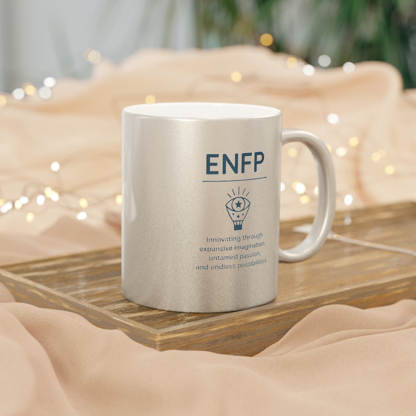 ENFP Metallic Mug - Silver & Gold - 11oz