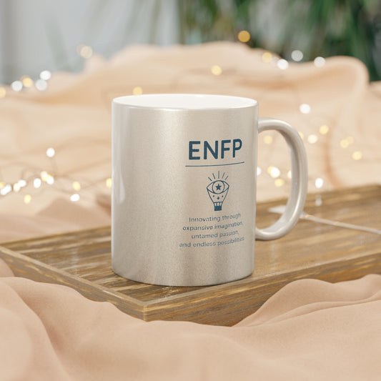 ENFP Metallic Mug - Silver & Gold - 11oz