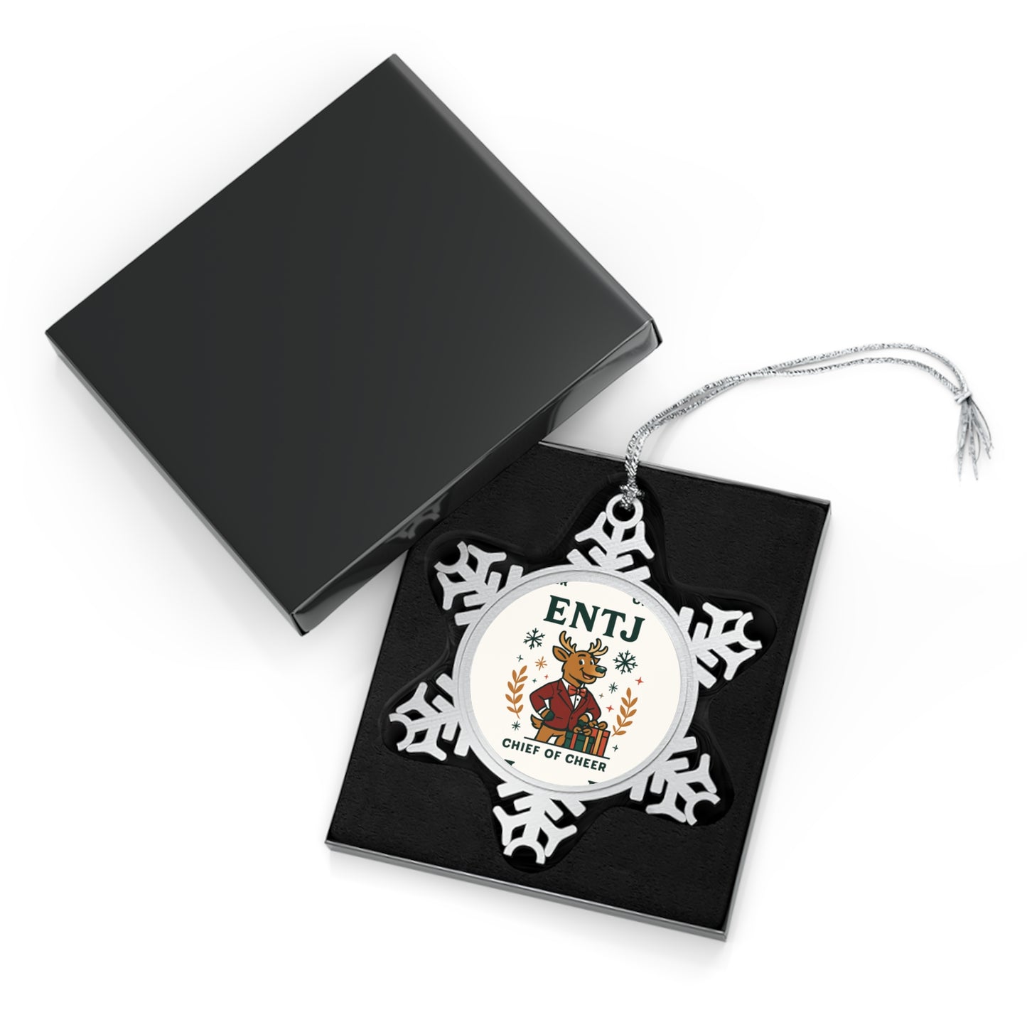ENTJ Pewter Snowflake Ornament