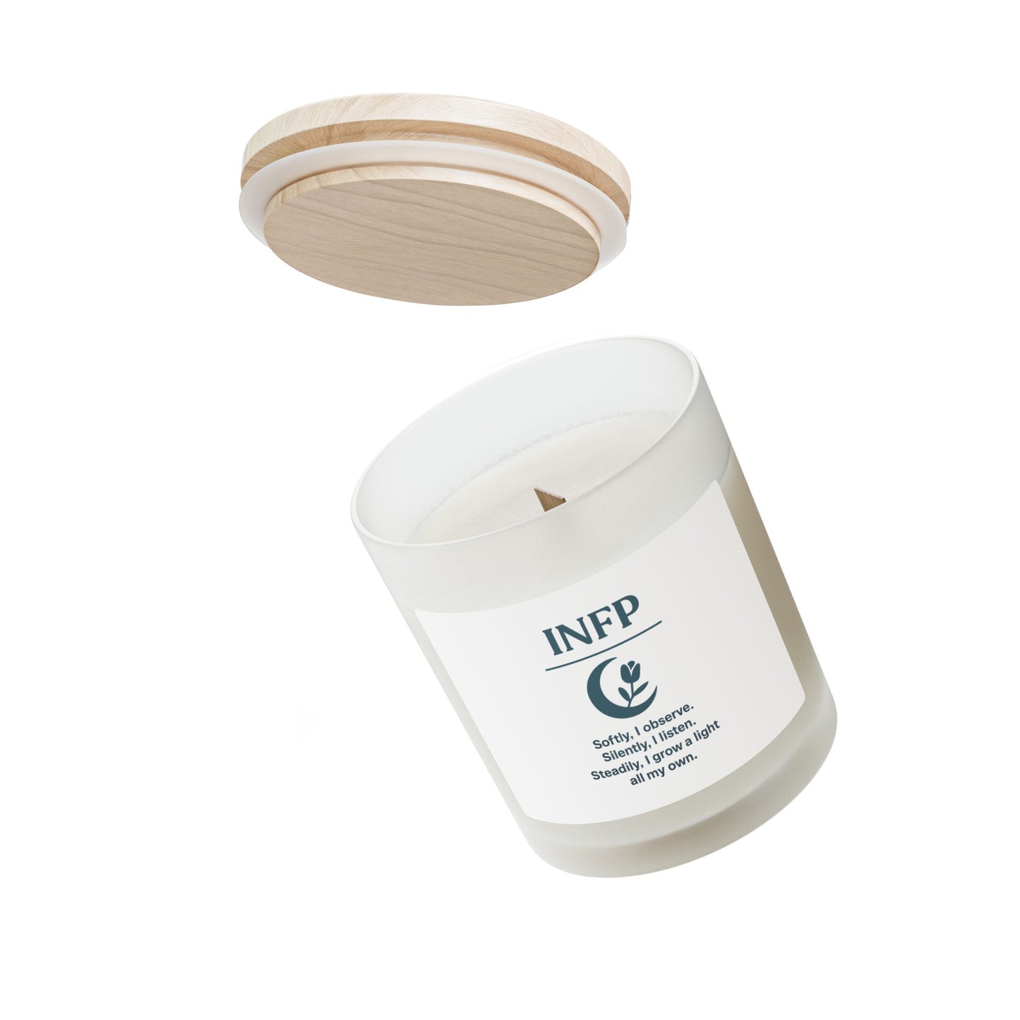 INFP Frosted Glass Wicked Candle - 11oz