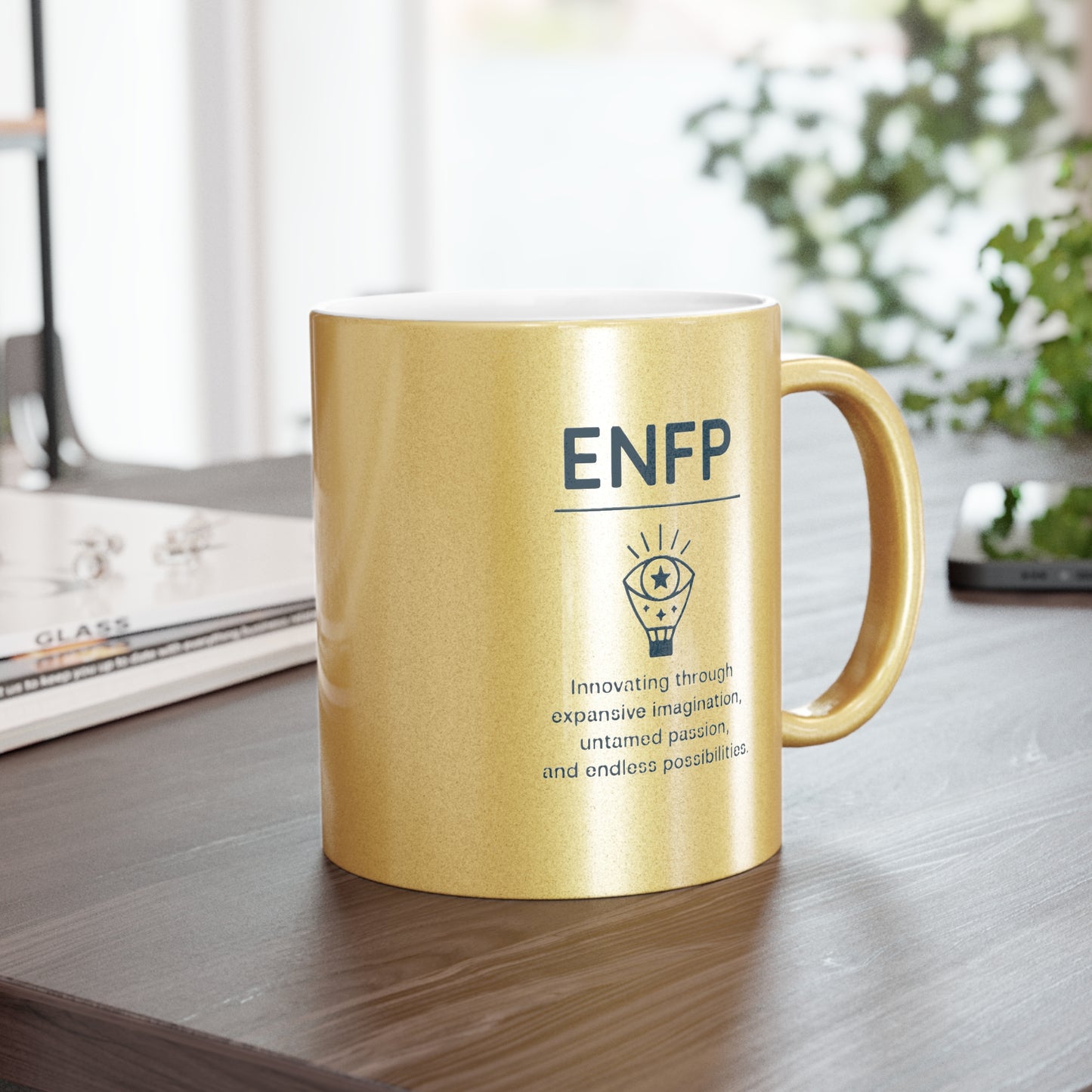 ENFP Metallic Mug - Silver & Gold - 11oz