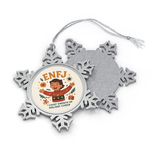 ENFJ Pewter Snowflake Ornament
