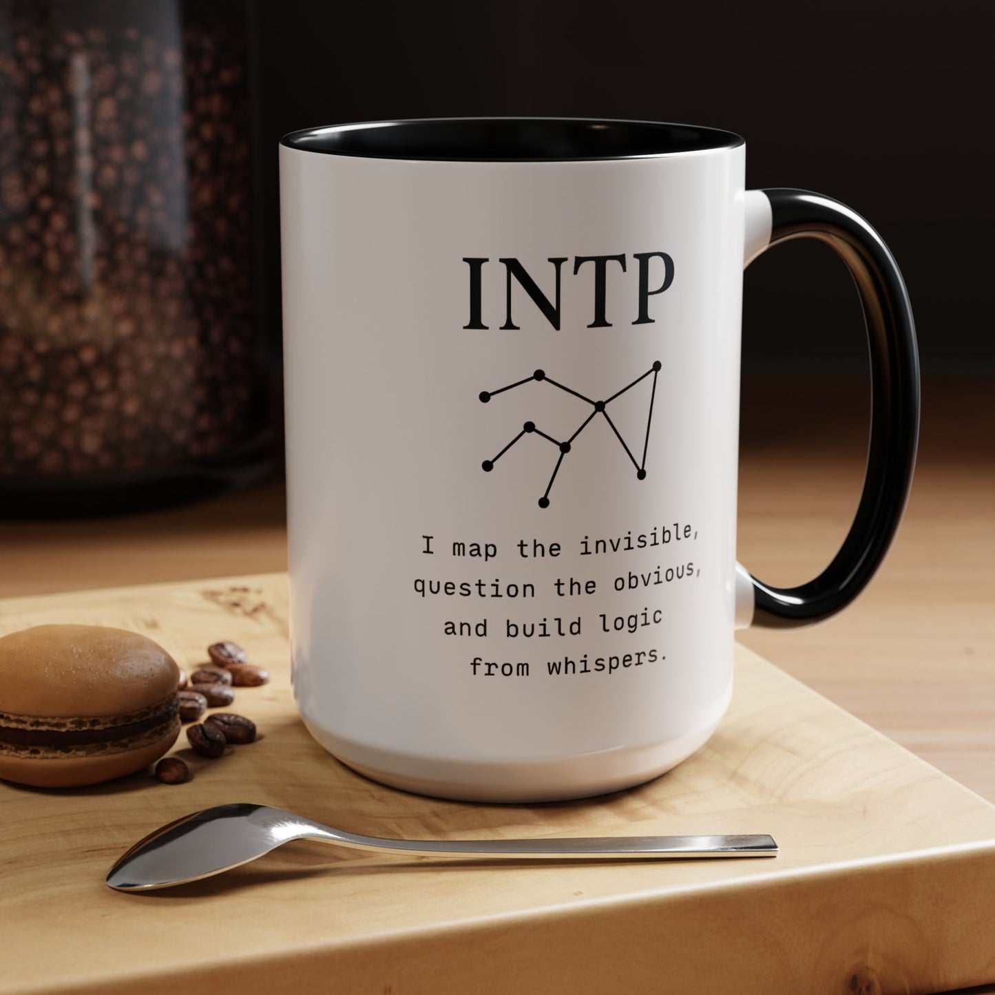 INTP Accent Mug – Guided by Stars, Fueled by Solitude