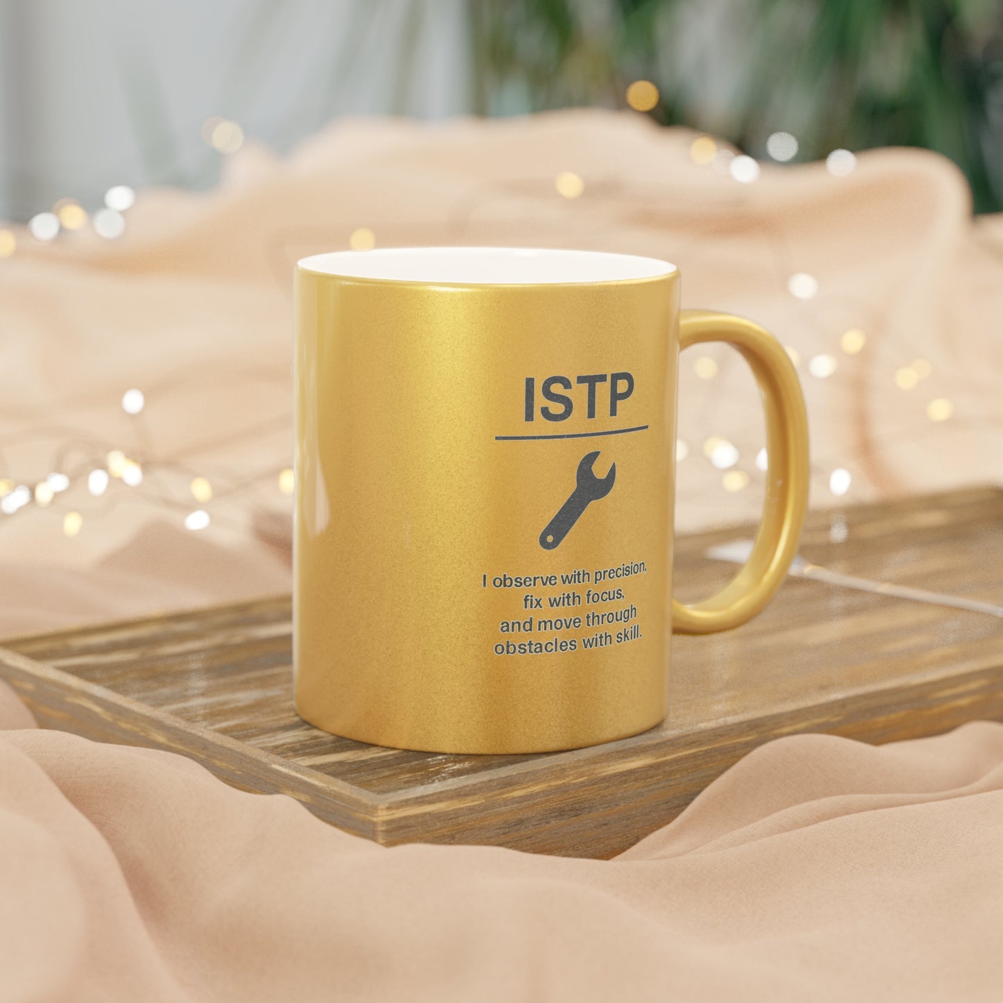 ISTP Metallic Mug — Silver/Gold Shimmer 11oz