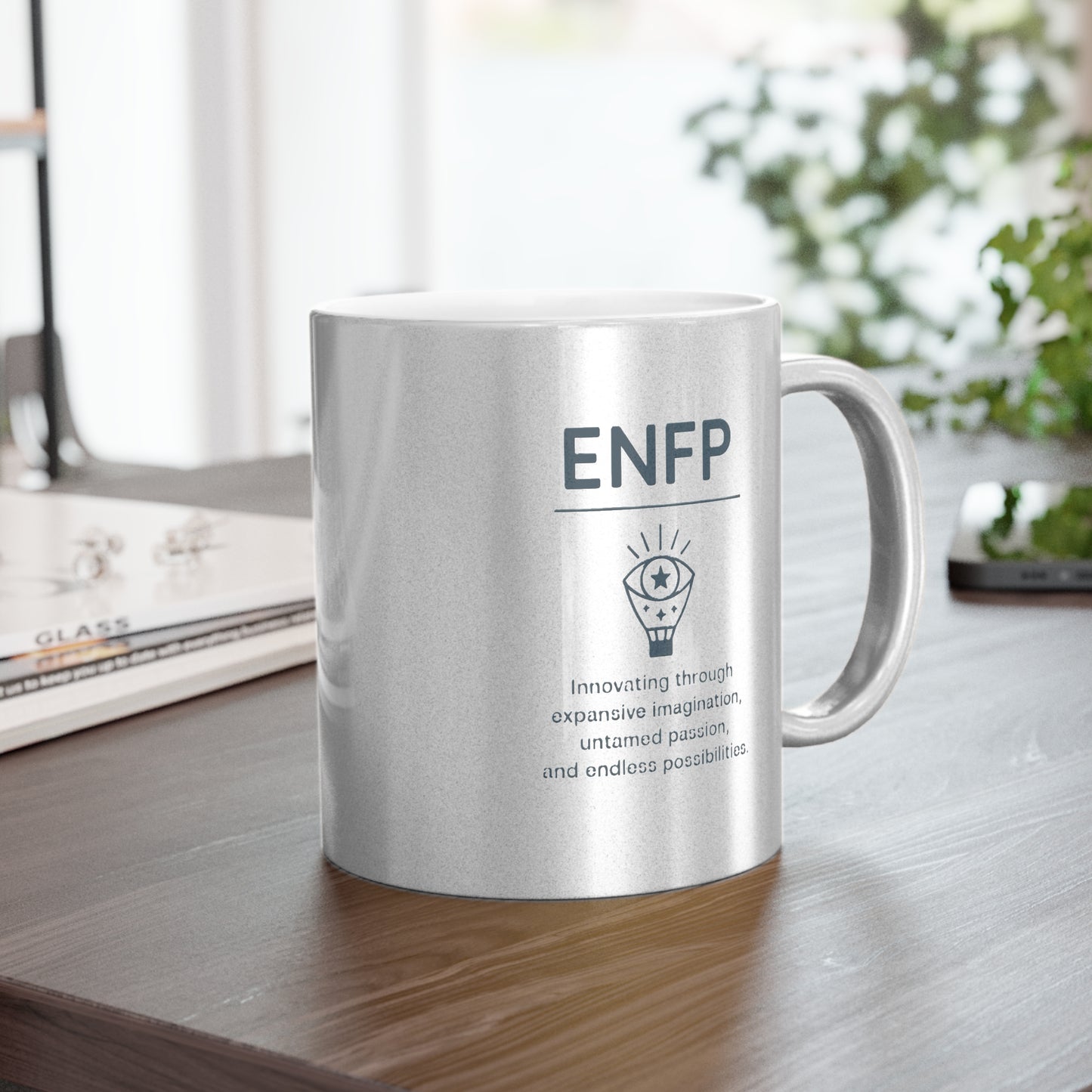 ENFP Metallic Mug - Silver & Gold - 11oz