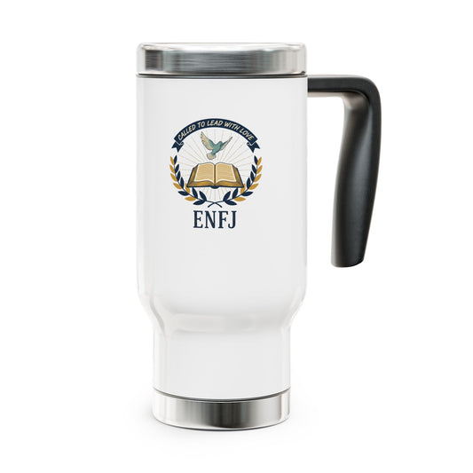 ENFJ Faith-Based — Stainless Steel 14oz Travel Mug with Handle