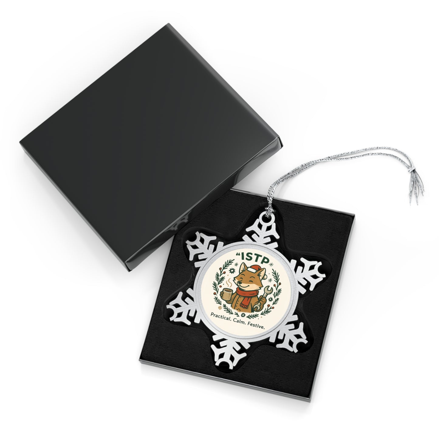 ISTP Pewter Snowflake Ornament