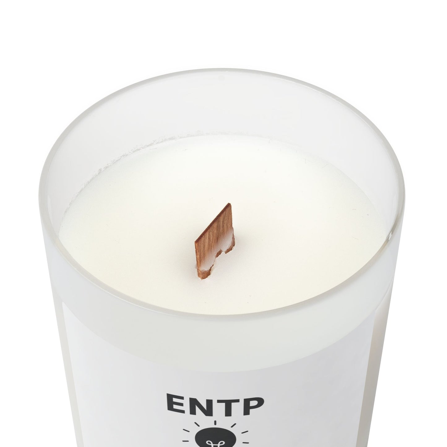 ENTP Frosted Glass Wicked Candle - 11oz