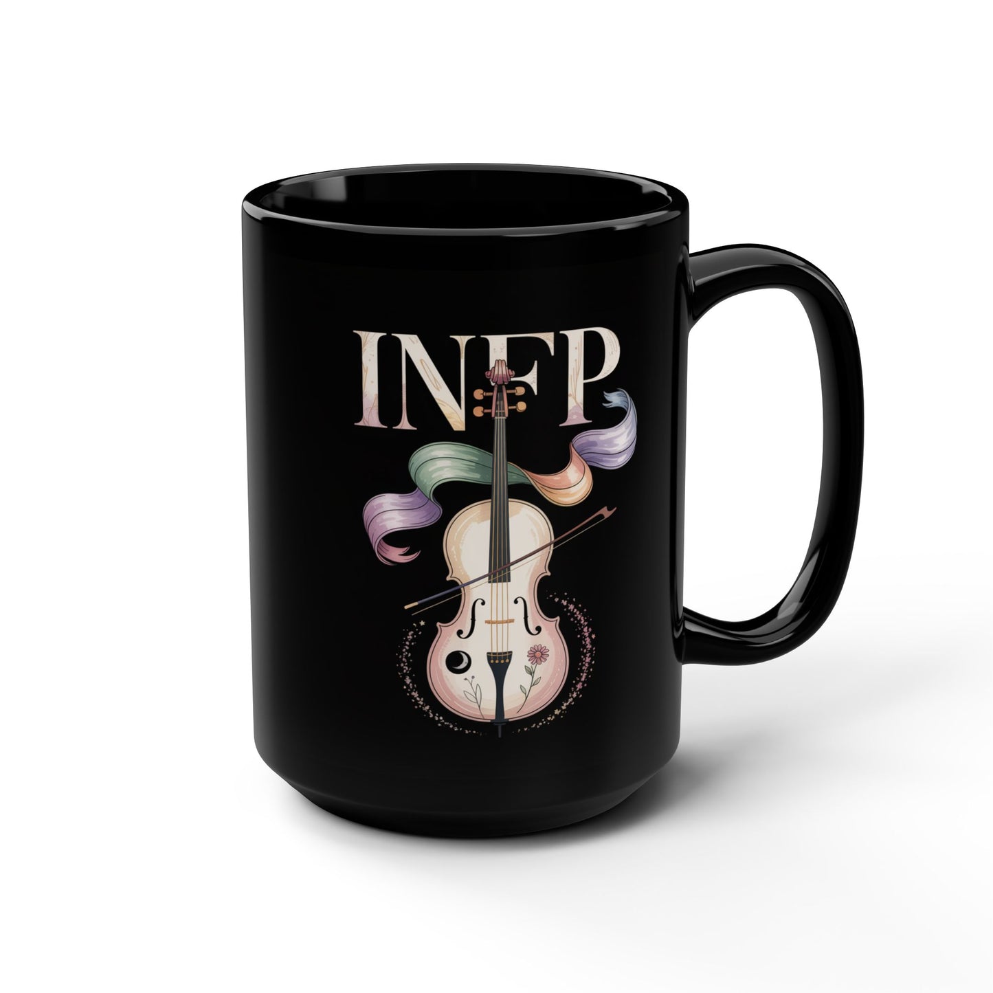 INFP Music Lover Black Mug - 15oz