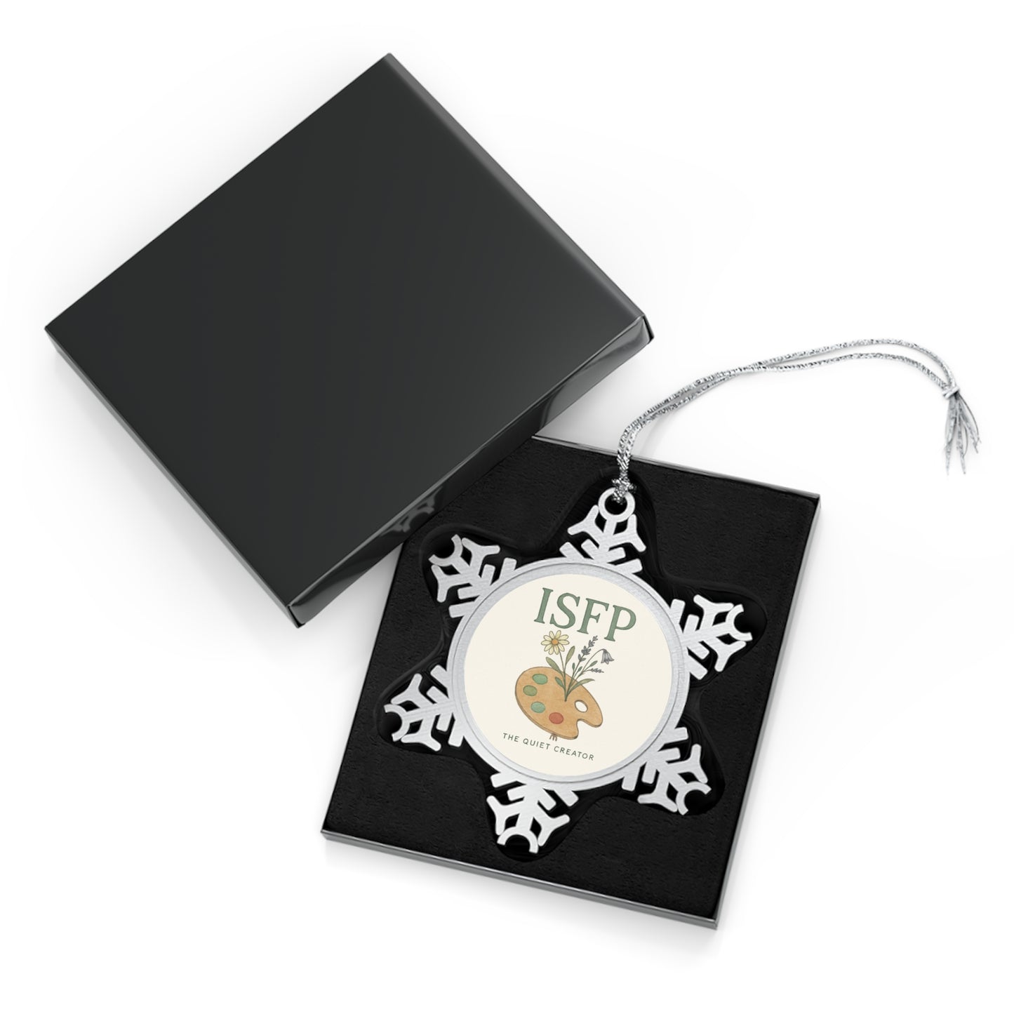 ISFP Pewter Snowflake Ornament