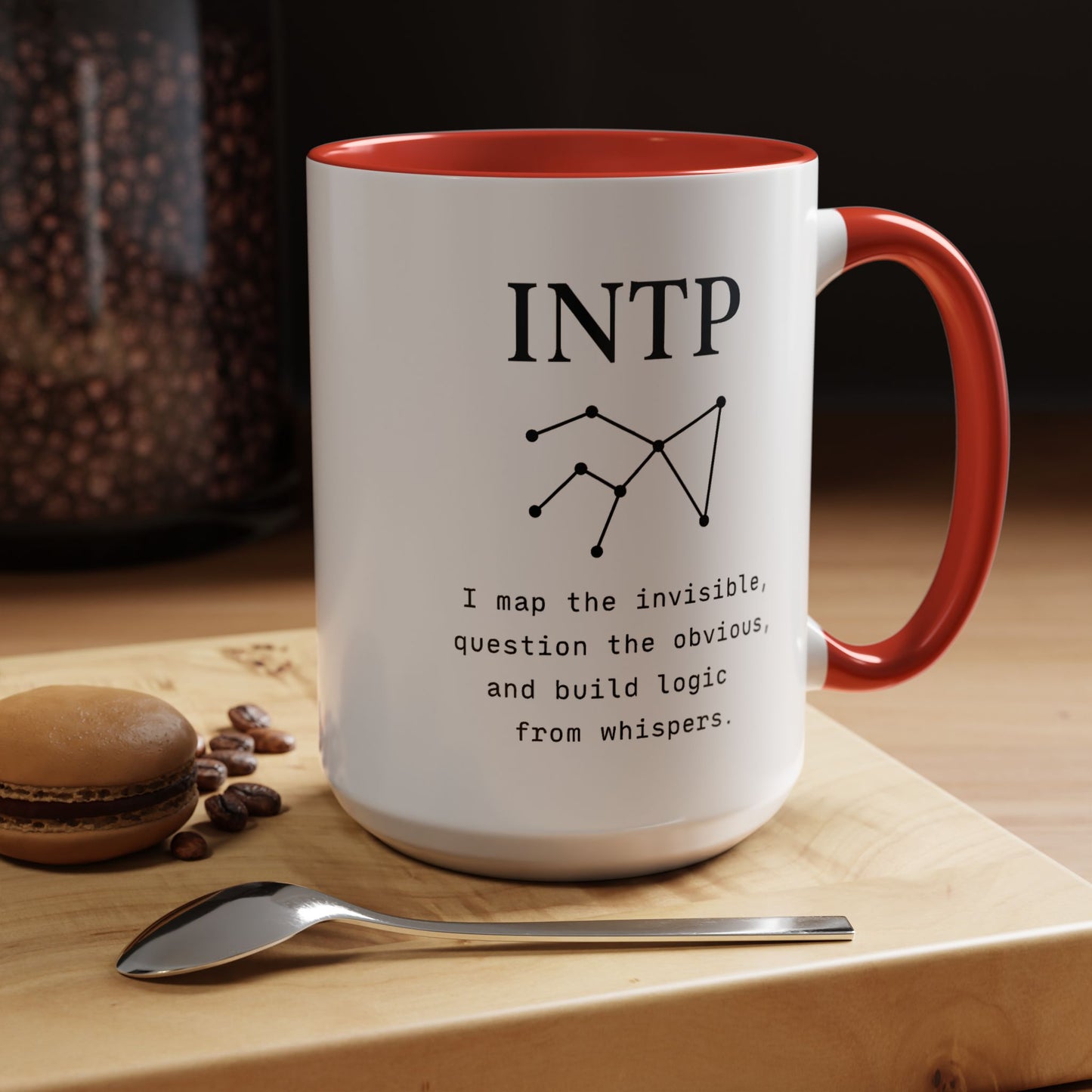 INTP Accent Mug – Guided by Stars, Fueled by Solitude